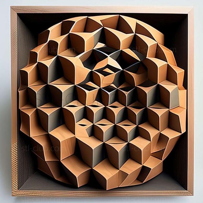 3D model Jean Pierre Vasarely (STL)